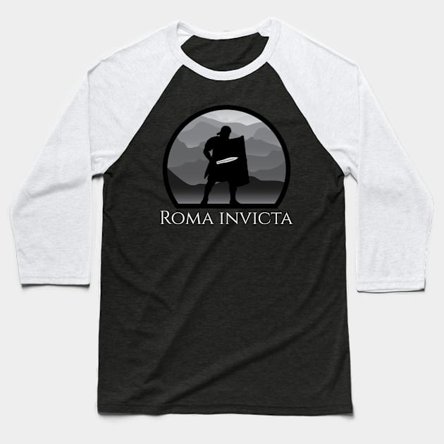 Ancient Rome Legionary - Roma Invicta - Roman History SPQR Baseball T-Shirt by Styr Designs